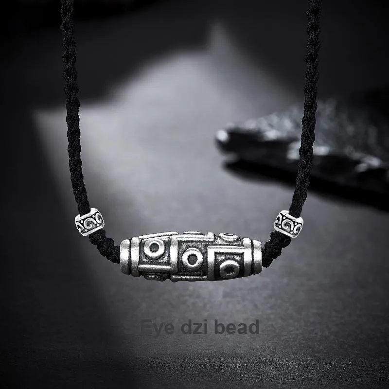 Hurry That Year 999 Fine Silver, Cotton Cord Necklaces Men's-2