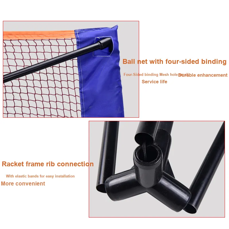 INVUI Foldable And Portable Badminton Nets Frame And Net Posts-3