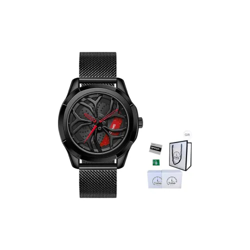 Sanda Кварцевый механизм стальной ремешок мужские часы циферблат с открытым механизмом