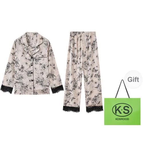 Kosrood Pajama Set Women's Black