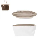 Neverfull Medium Size-Open Top (Beige)