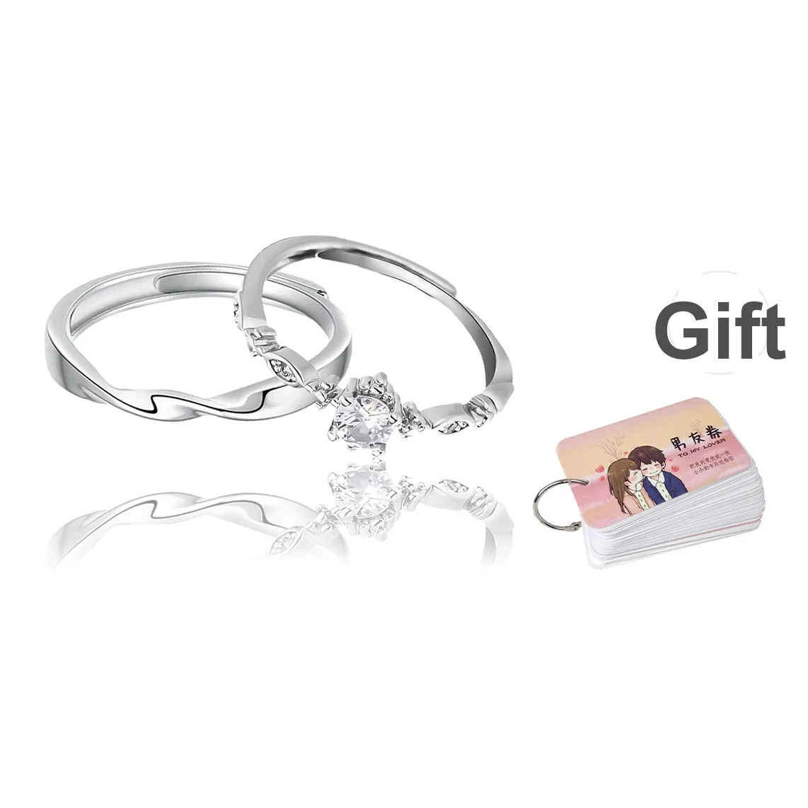 MAGICPOLE Sterling Silver Rings Unisex Confession Anniversary Gift