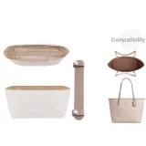 City33 (Cameo Brown) Beige Liner+Shoulder Strap Pad[Stress Relief Two-Piece Set]