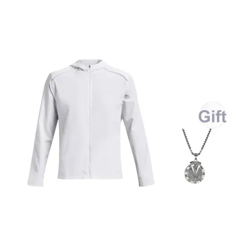 Under Armour Куртка Мужская Белая с ожерельем