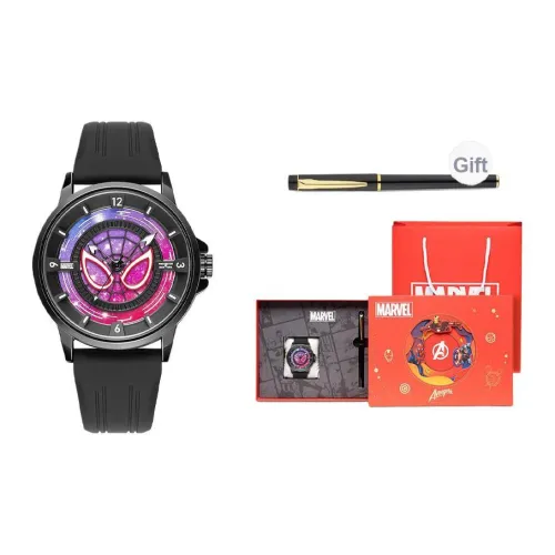 MARVEL Hero Collection Старшая школа Students Watch Кварцевый механизм Силиконовый ремешок Часы Unisex Multicolor Циферблат часов