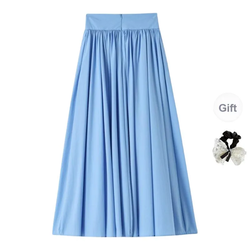 TUSHIFEI Casual Long Skirt Women's-5