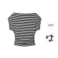 (Black White Stripes+Bowknot Hair Tie) Comes with