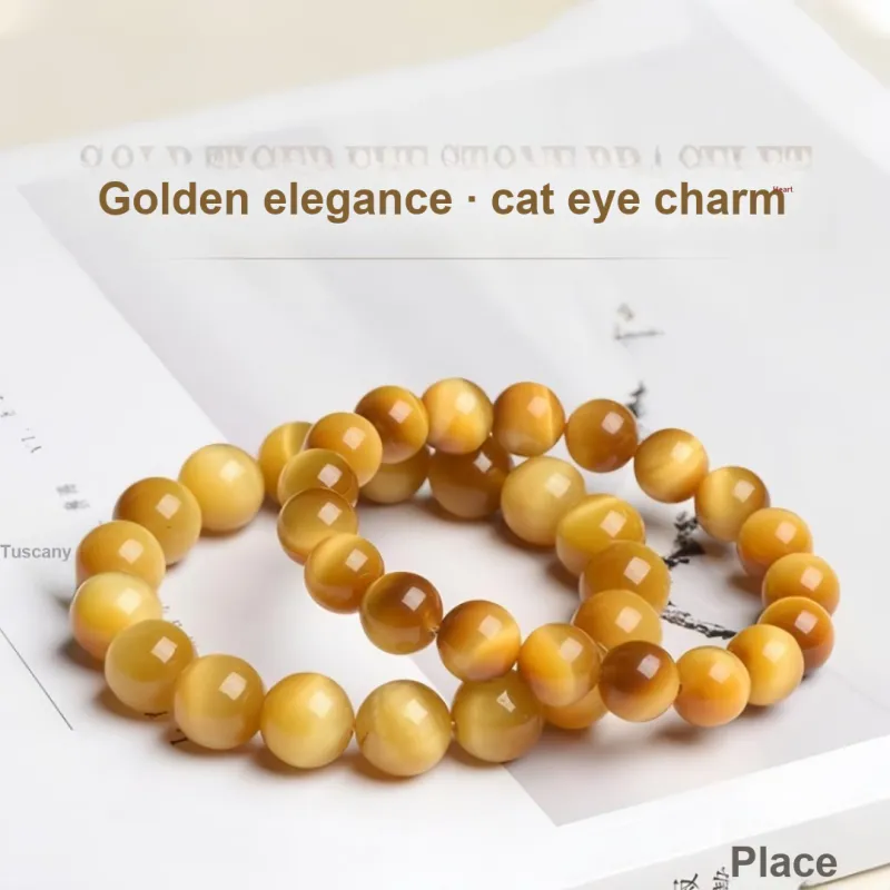 Stone On The Line Tiger's Eye Stone Bracelets Unisex-4