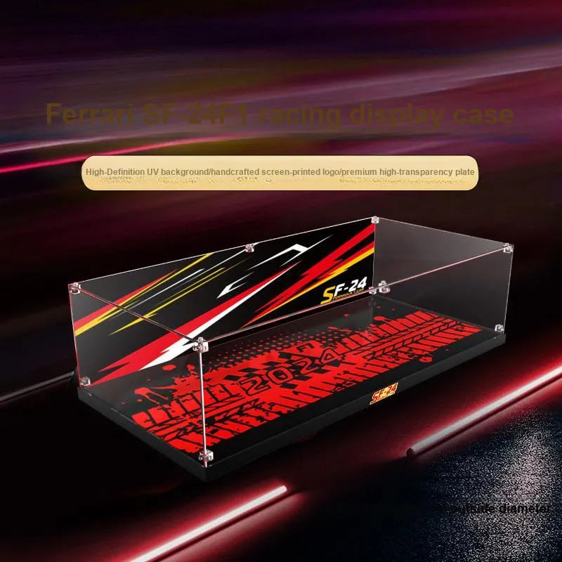 LIGHT YOUR BRICKS Compatibility LEGO 42207 Ferrari SF 24 F1 Racing Display Case Model Accessories-8