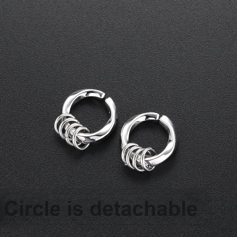 ZANC Alloy Clip On Earrings Unisex-8