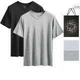 V-Neck 2 Pack (Black+Heather Gray)