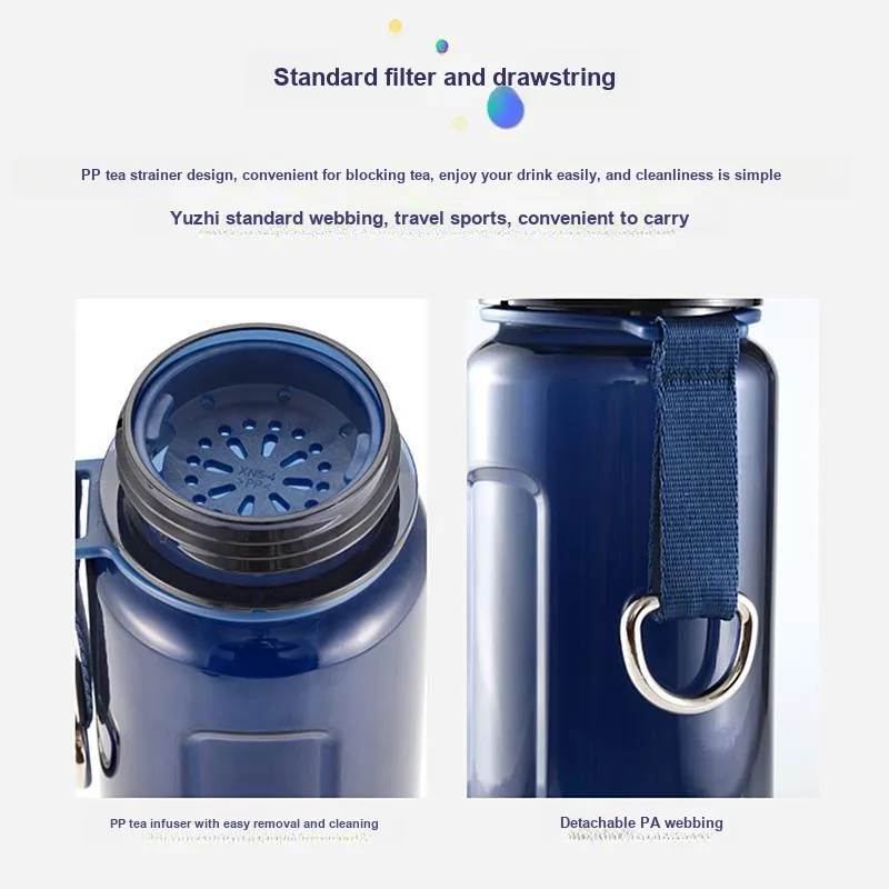 UZSPACE Outdoor Water Equipment Water Container 750ml Tritan-2