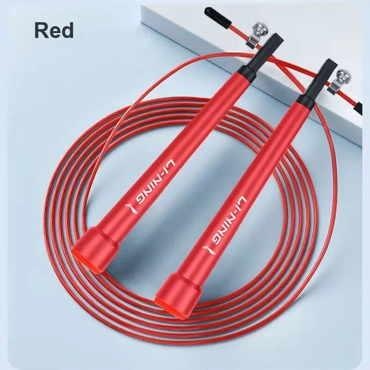 LiNing Professional Racing Non Countable Jump Ropes Adults Steel Wire+PVC Rope+PP Controller Cord Length 3m-1