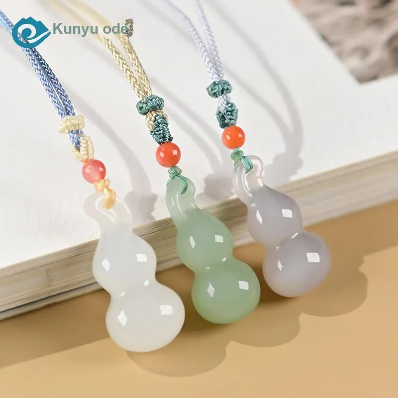 KUNYUYAO Hetian Jade Pendants White Jade Unisex-7