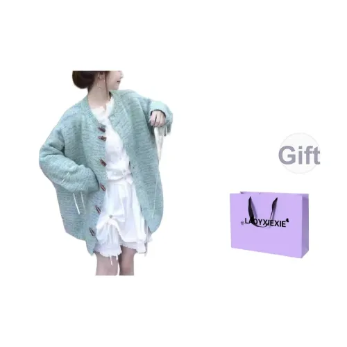 LADYXIEXIE Зеленый Женский Трикотаж