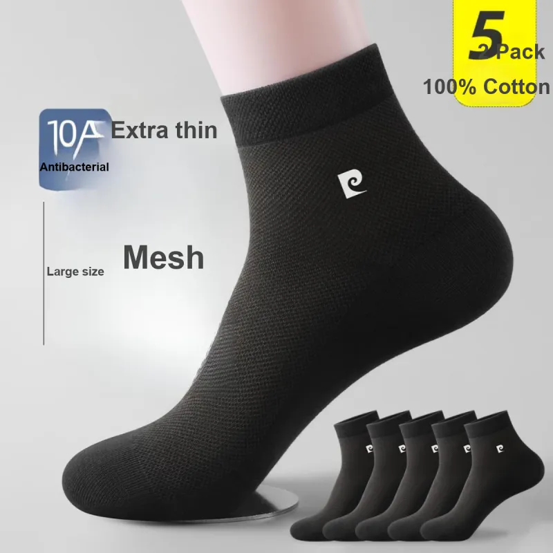 PIERRE CARDIN Mid Calf Socks Men's 5 Pack Box Included-1