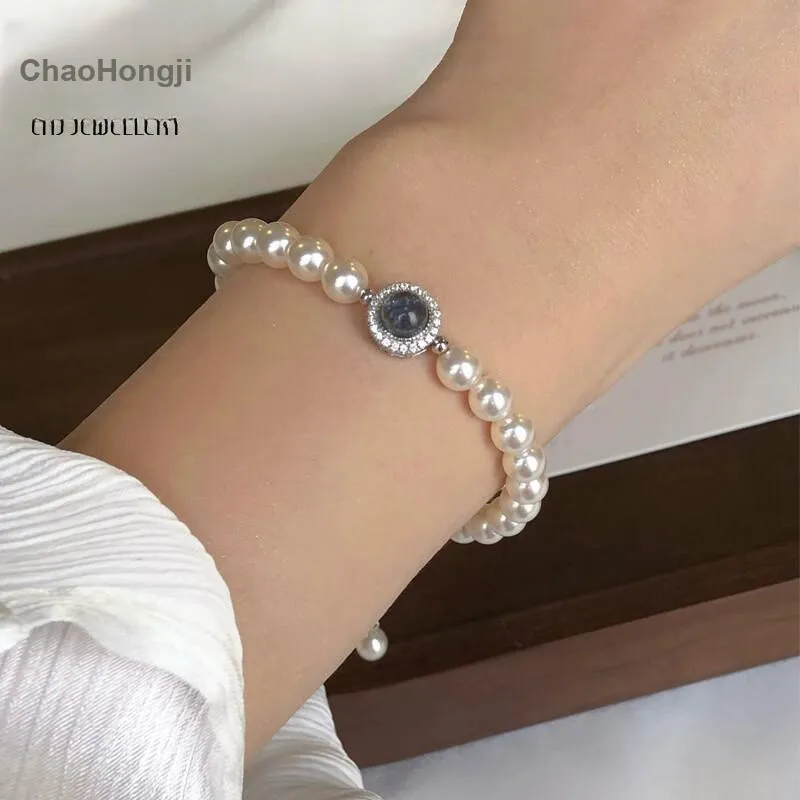 CHAOHONGJI 925 Sterling Silver Bracelets Women's-4