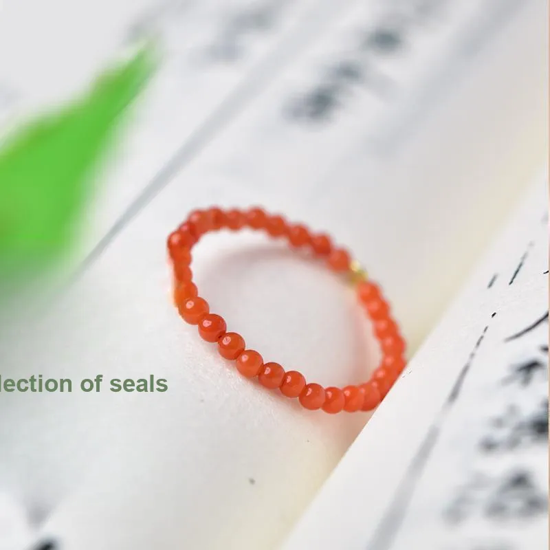 Tokai Family Southern Red Agate Rings Unisex-3
