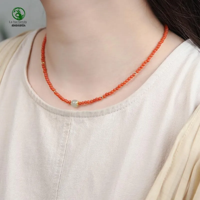 Tokai Family Southern Red Agate Fine Jade Necklaces Women's-5