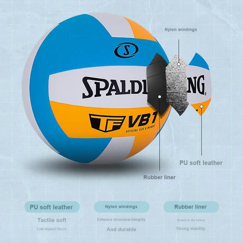 SPALDING TF Collection PU Size 5 Volleyball Unisex Blue-4