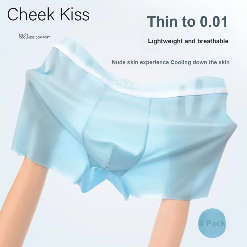 Cheekkiss Underwear Gift Box Men's Extra Thin Breathable Boxer Shorts Comfortable Four Way Stretch Shorts-1