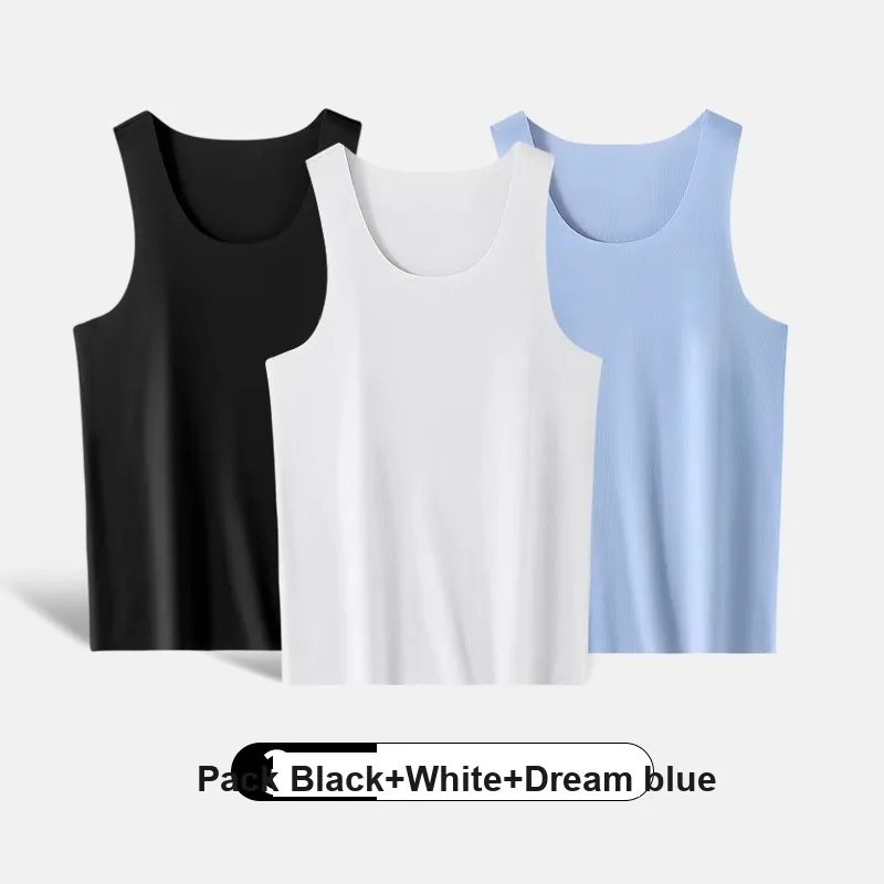 H YXIANG Tank Top Men's Combo Set-43