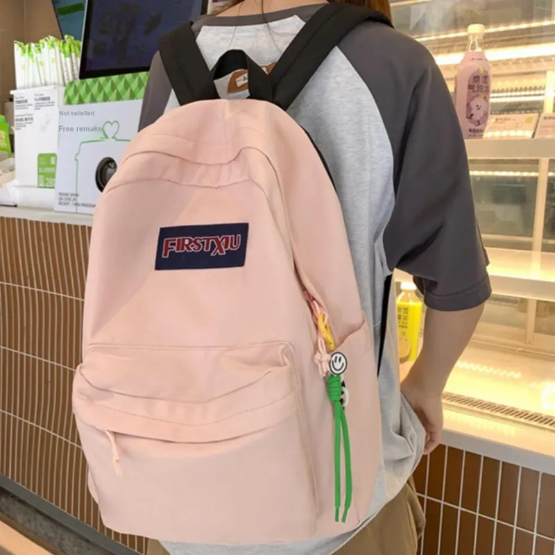 TAKI Nylon Versatile Fashion Students Backpack Regular Unisex Couple's Version Multicolor-9