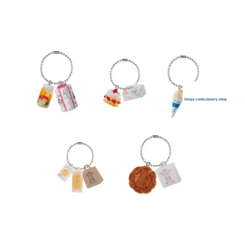 BANDAI Мини COTTAGE Dessert Simulation Подвески Lucky Draw Одиночная капсула игрушка Цельная коробка 5 шт