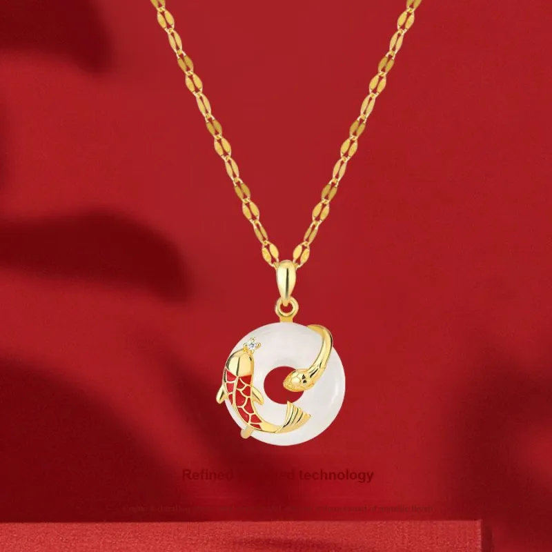 Master Kim Chalcedony Necklaces Women's-3