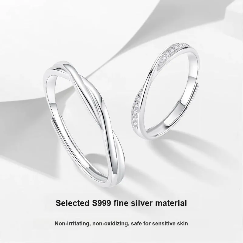MISS TOOYA S999 Fine Silver Rings Unisex-2
