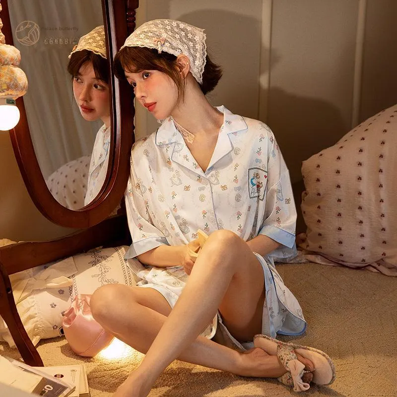Gongdie x Disney Pajama Set Women's Gift Box Set White-4