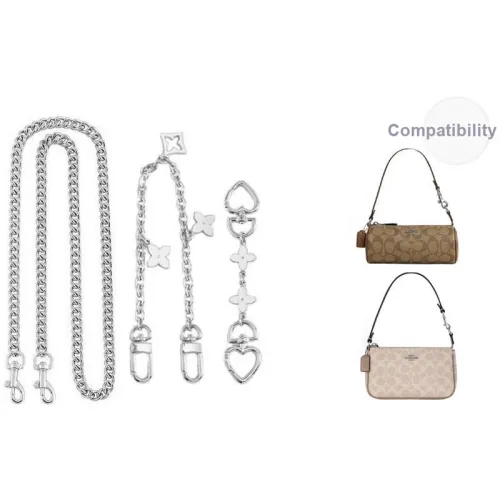 Luxury Care Artisan Workshop Металлический сплав Сумка Ремень Женская Серебряная