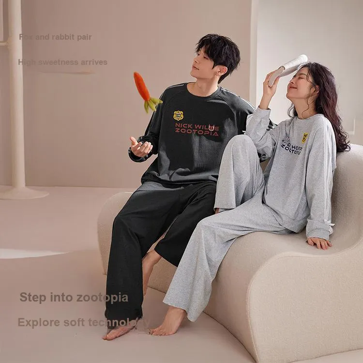JINGYUN x Disney Pajama Set Men's Night Sky Gray-2