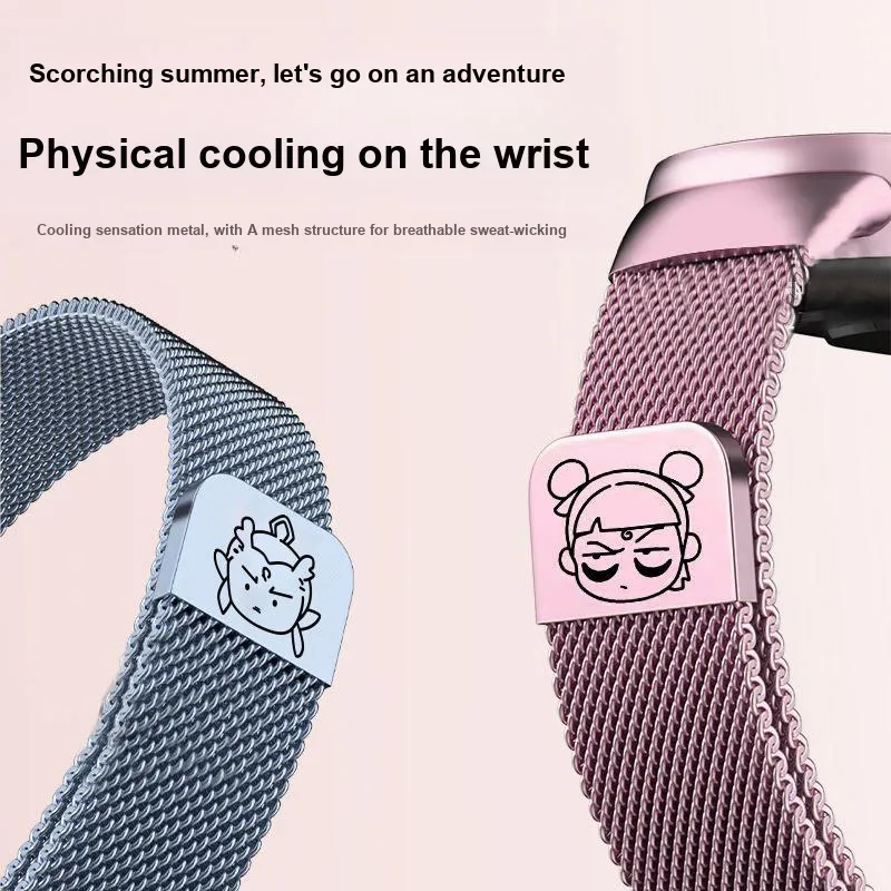 CHENSONG Xiaomi Compatibility Watch Band 206mm Stainless Steel Material-1