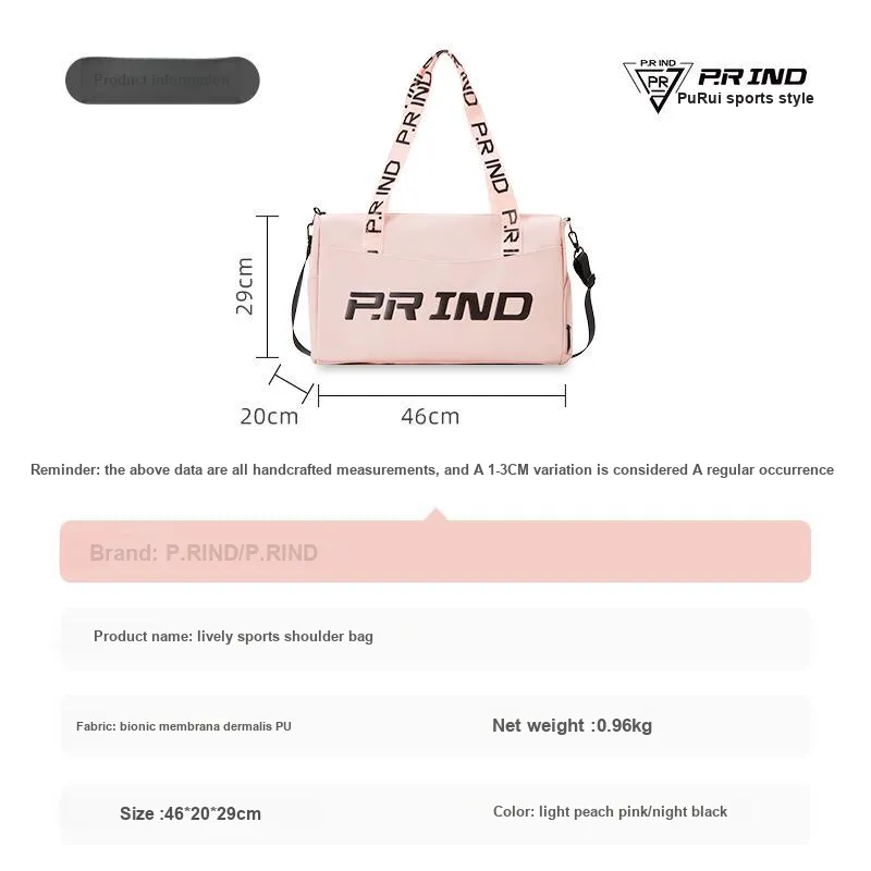 P.R IND Badminton Racket Bags 3 Pcs Fashion Trend Shoulder Bag Unisex Independent Shoe Compartment-1