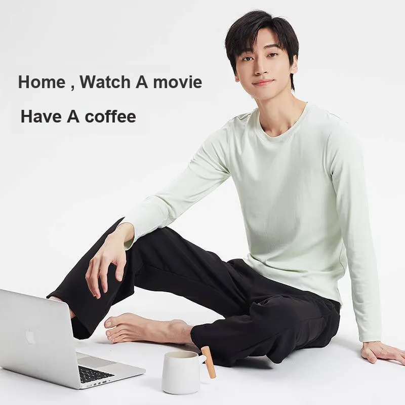 DUINIDESIYU Men Pajama Tops-3