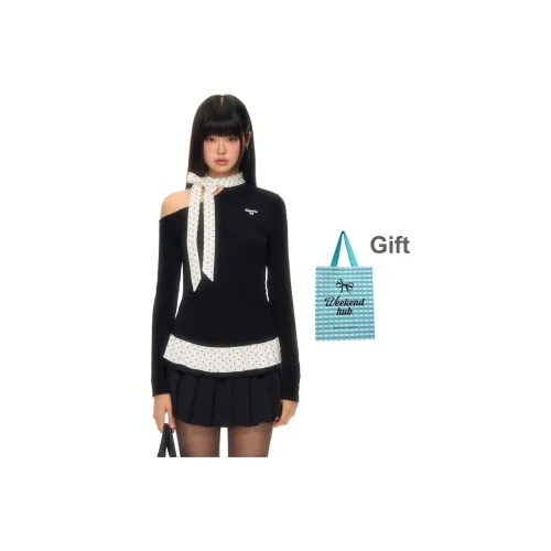 WEEKEND HUB Похудение Длинный рукав Т-рубашка Женская