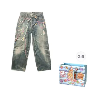 TWOPLUMGIRLS Jeans Women's Blue Shopping Bag Included