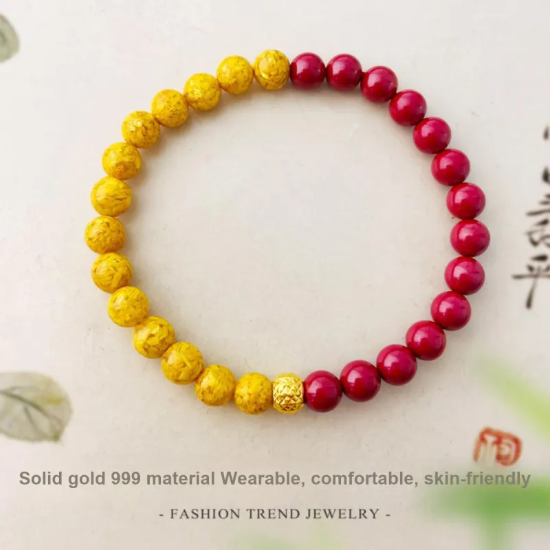 Love Reconstructed Cinnabar Bracelets Women's-3