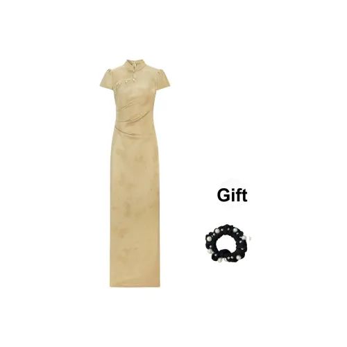 WUSHANSHAN Короткое платье с короткими рукавами женское