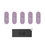 5-Pack No-Show Socks for Women (Purple)