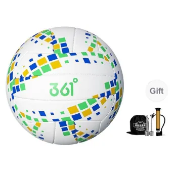 361° PVC Size 5 Volleyball Unisex Blue Green Yellow