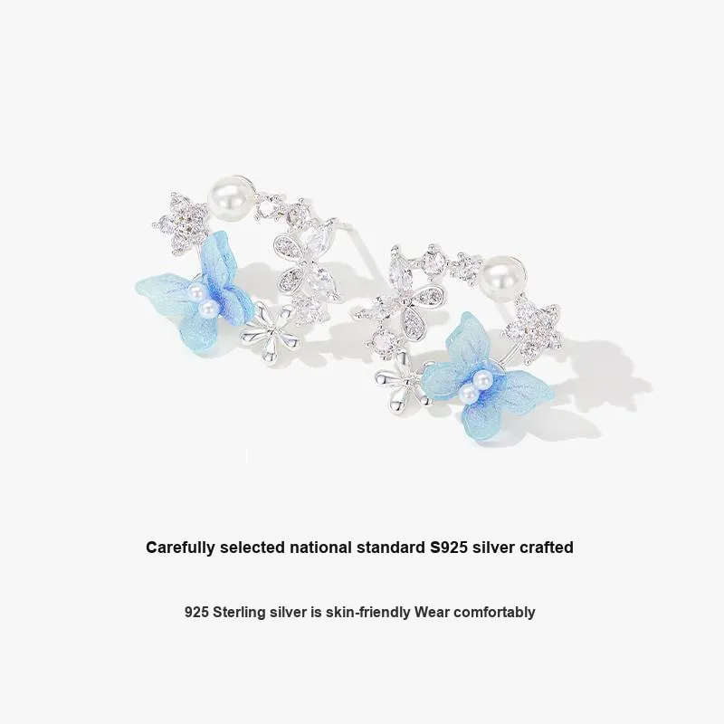 MCK 925 Sterling Silver Stud Earrings Women's-6