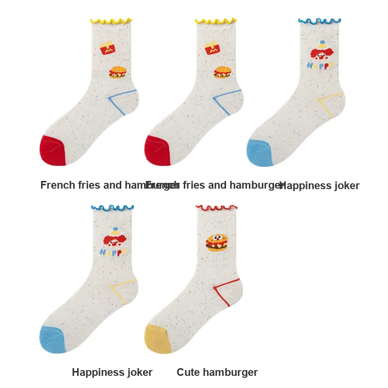 H YXIANG Mid Calf Socks Women's Combo Set-21