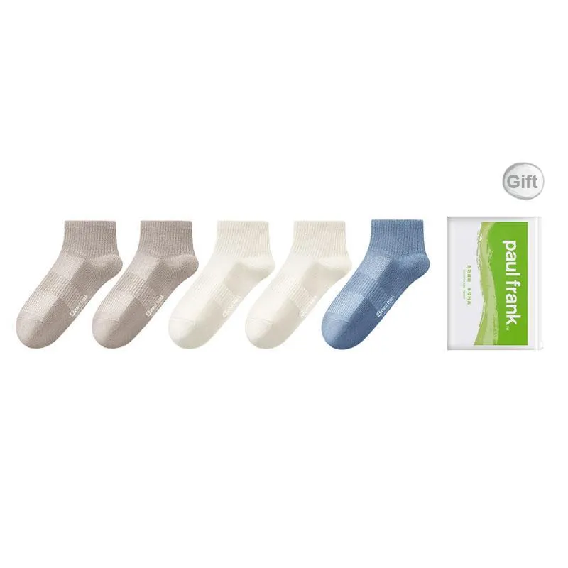 PAUL FRANK Ankle Socks Men's Shopping Bag 5 Pack-24