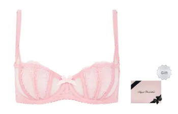 Agent Provocateur Rozlyn Picot trim Sheer lace Bra