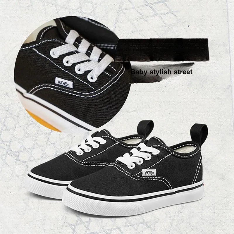 Vans Authentic   Elastic Lace Toddler 'Black'-3
