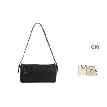COCOEVA Cow Leather Shoulder Bag Women's Black