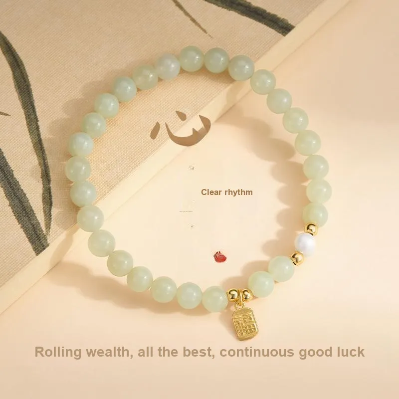 MCK Hetian Jade Bracelets White Jade/Pale Greenish White Jade Women's-1