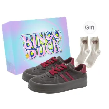 BINGO DUCK Slip Resistant And Breathable Low Top Skateboard Shoes Women's